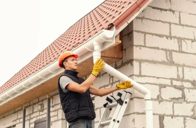 Pose et remplacement de gouttières à Puisieux